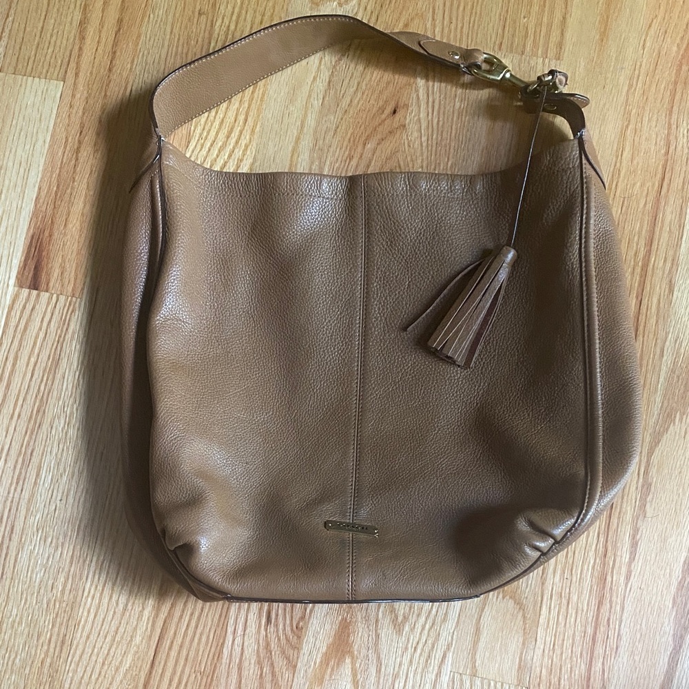 Coach Vintage Avery Tan Leather Hobo Bag